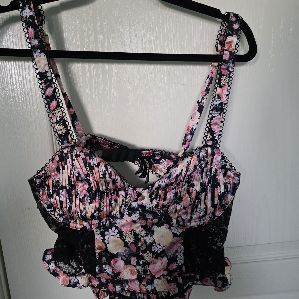 For Love And Lemons Floral Lace Chemise